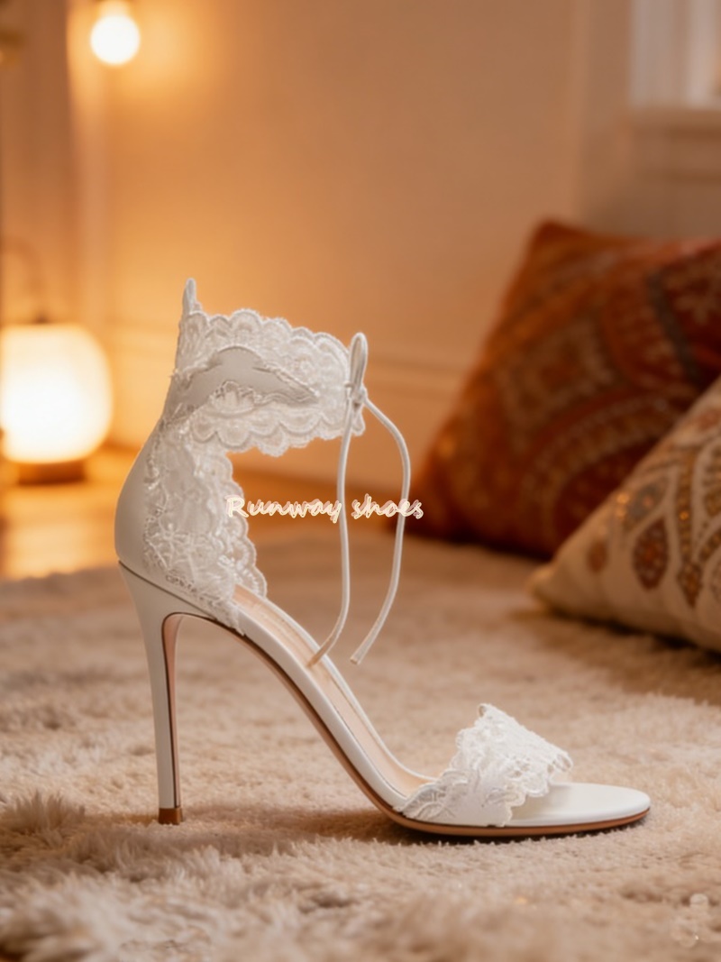 Wedding Shop - Lace Fabric Lace Single Buckle Strap