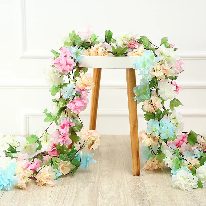 Wedding Arch Flower - 2.3m Wisteria Artificial Flowers Cherry Blossom
