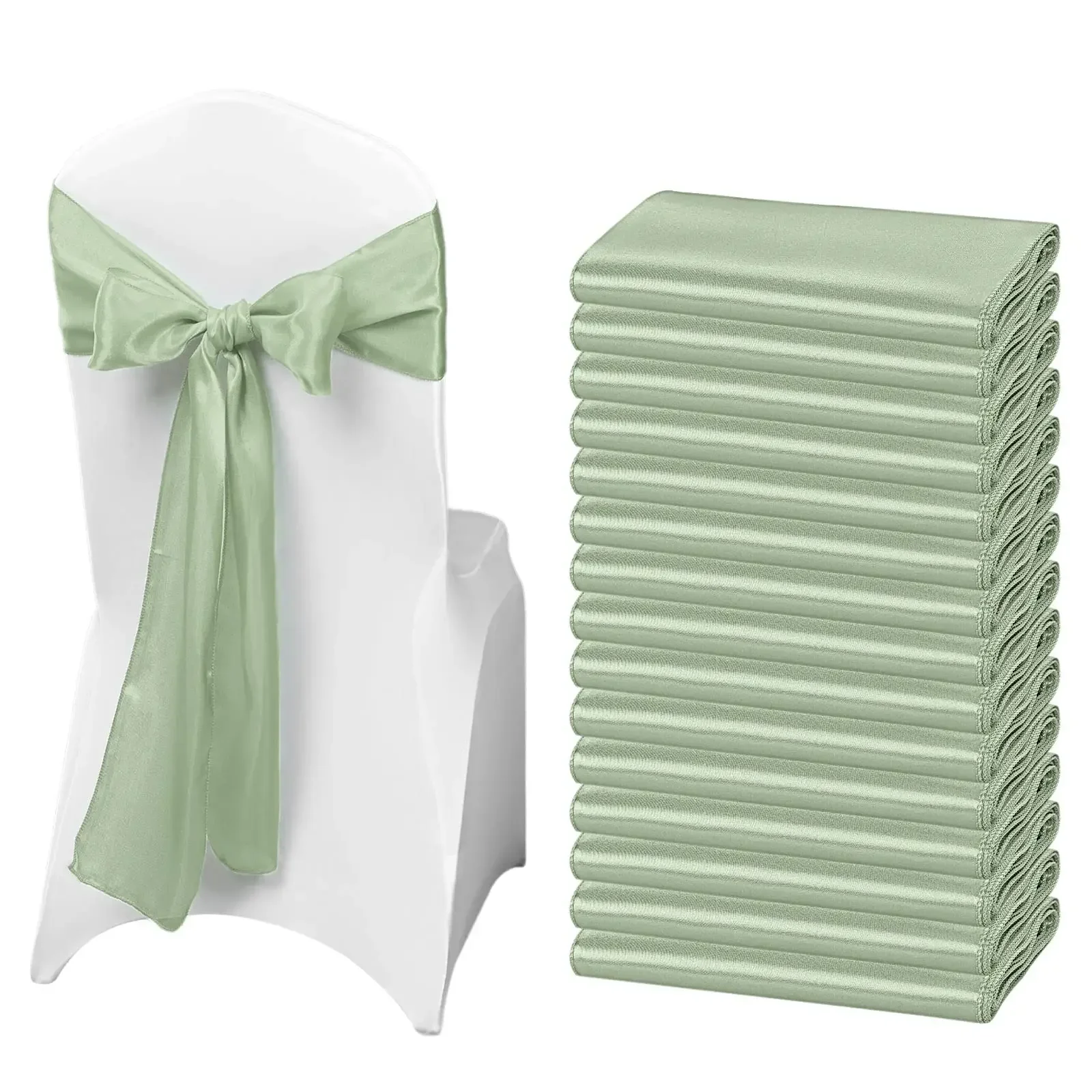 Wedding Supply Wholesale - Wholesale 10/50pcs Satin Chair Bow Sashes