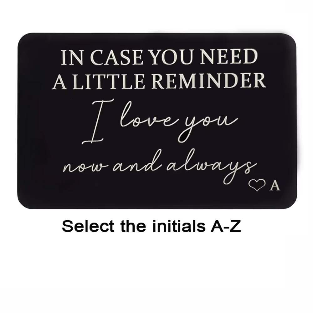 Wedding Z - A-Z Wallet Insert Card Small Gift