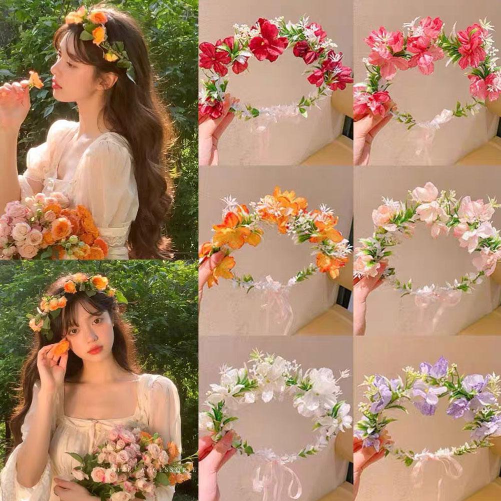 Wedding Arch Flower - Flower Wreath Headband Girls Bohemia Garland