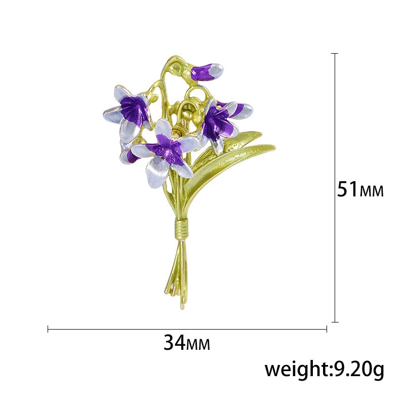 Blucome purple flower Brooch W - Suit Supply Wedding Party review and price