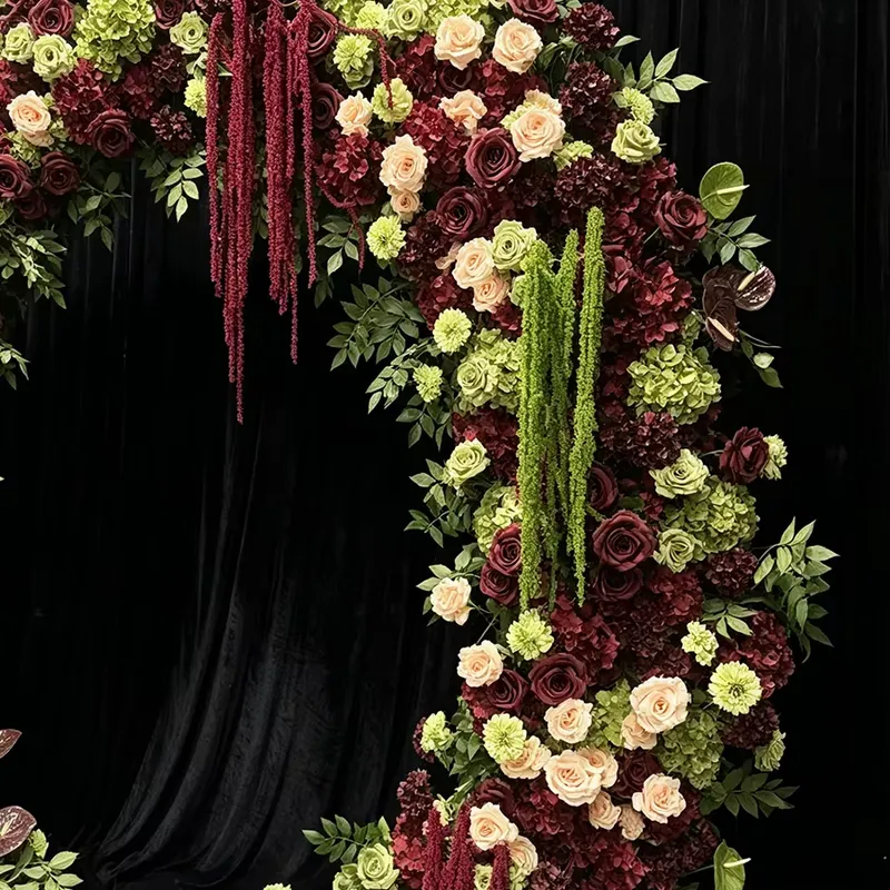 Burgundy Sage Green Trailing T - Wedding Arch Flower review and price