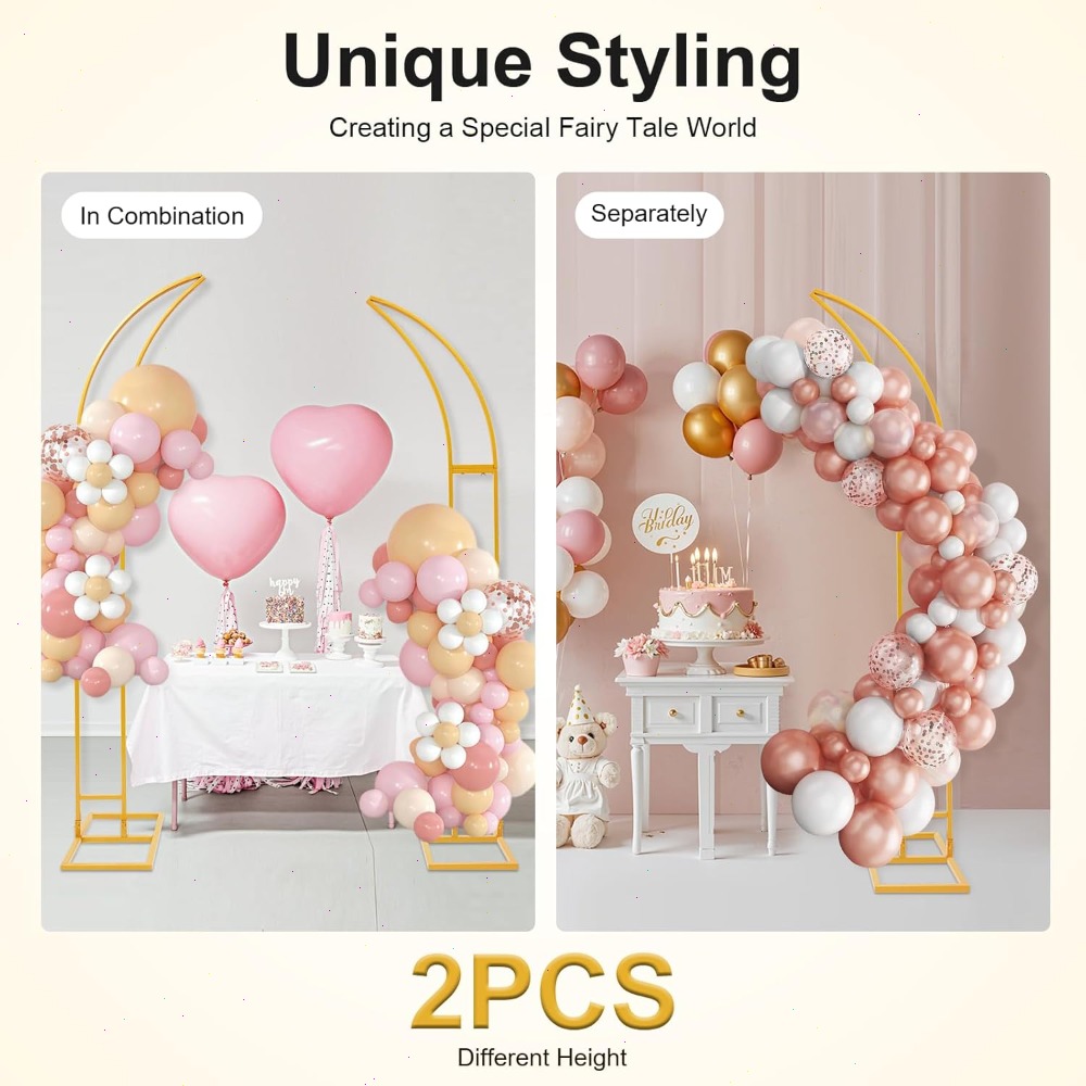 2Pcs Curved Wedding Arch Backd - Wedding Arch Flower review and price