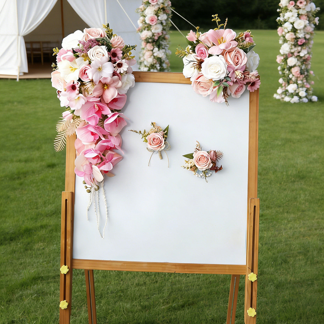Yannew Pink Wedding Bouquet Co - Wedding Ceremony Supply review and price