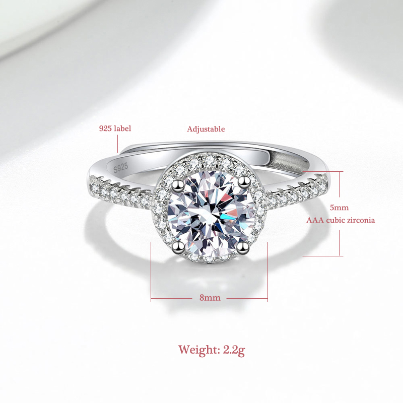 New 925 Sterling Silver Round  - Wedding Z review and price