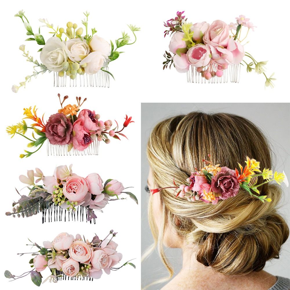 Flower Hair Comb Elegant Brida - Wedding Ceremony Supply review and price