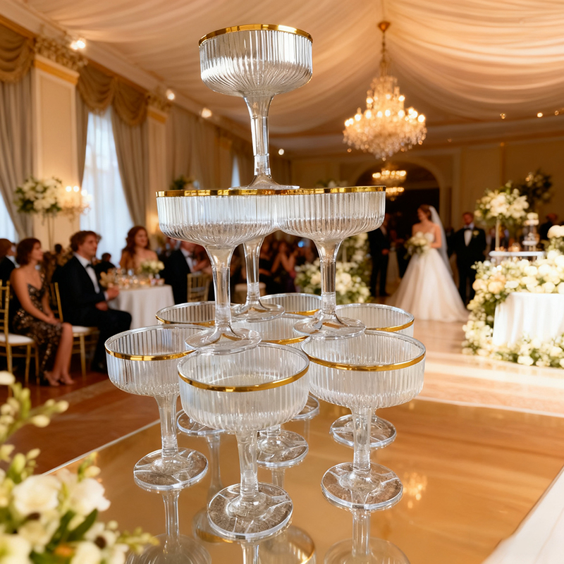 4-6Tier Acrylic Champagne Towe - Champagne Tower Set review and price