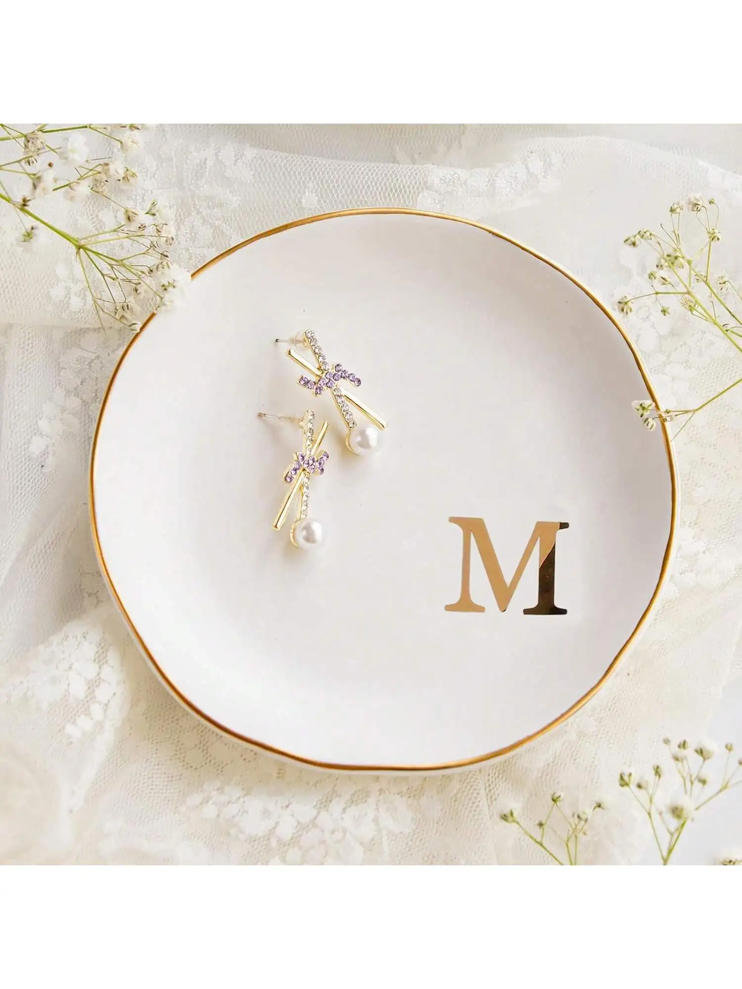 Initials Ring Dish Jewery Tray - Wedding Z review and price