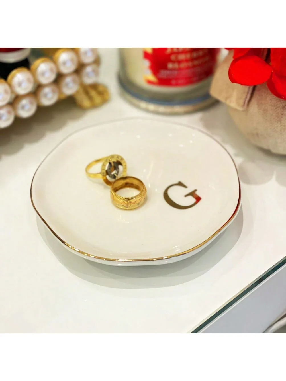 Initials Ring Dish Jewery Tray - Wedding Z review and price