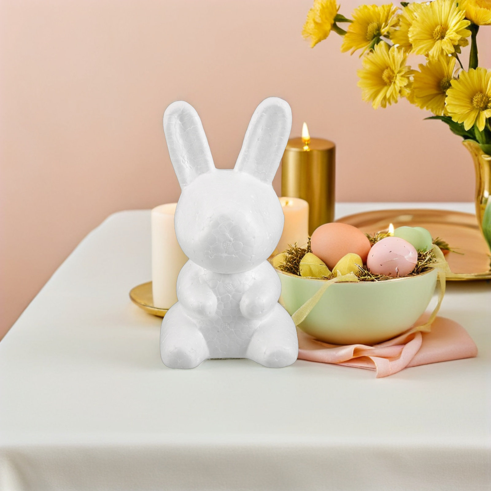 3Pcs White Foam Bunny DIY Scul - Wedding Floral Supply review and price