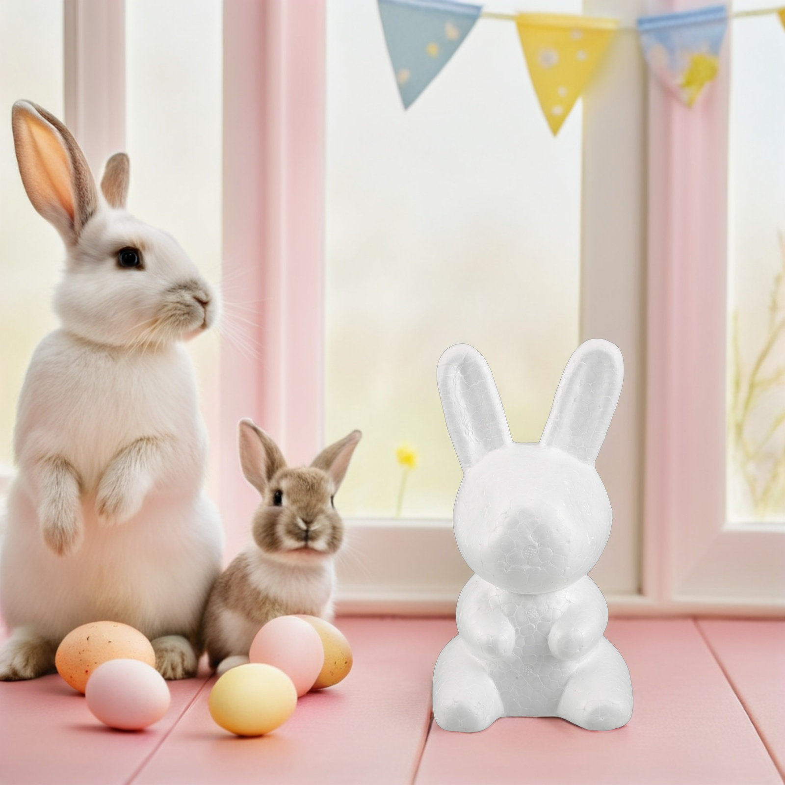 3Pcs White Foam Bunny DIY Scul - Wedding Floral Supply review and price