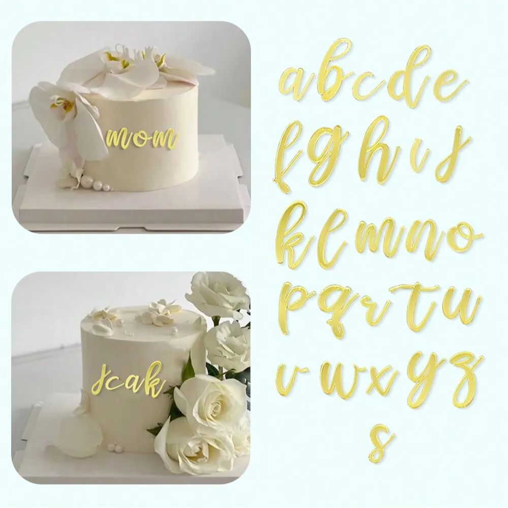1set Golden Mirror Acrylic A-Z - Wedding Z review and price