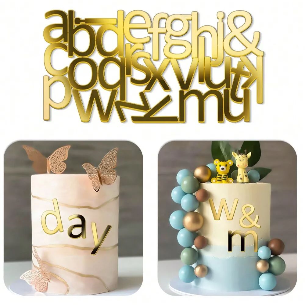 1set Golden Mirror Acrylic A-Z - Wedding Z review and price