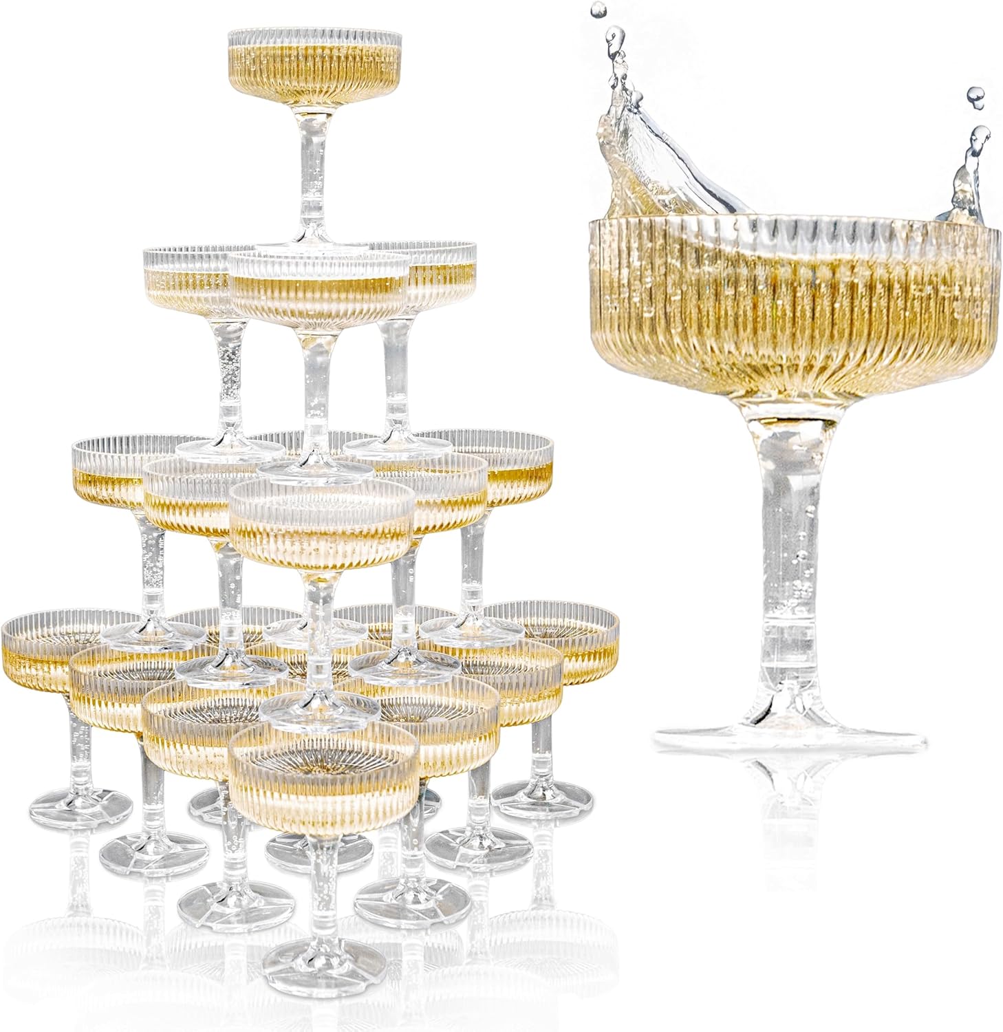 20-60PCS ACRYLIC Champagne Tow - Champagne Tower Set review and price