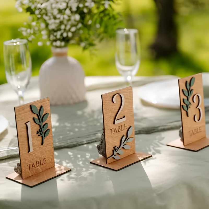 10 wooden table number signs w - Wedding Ceremony Supply review and price