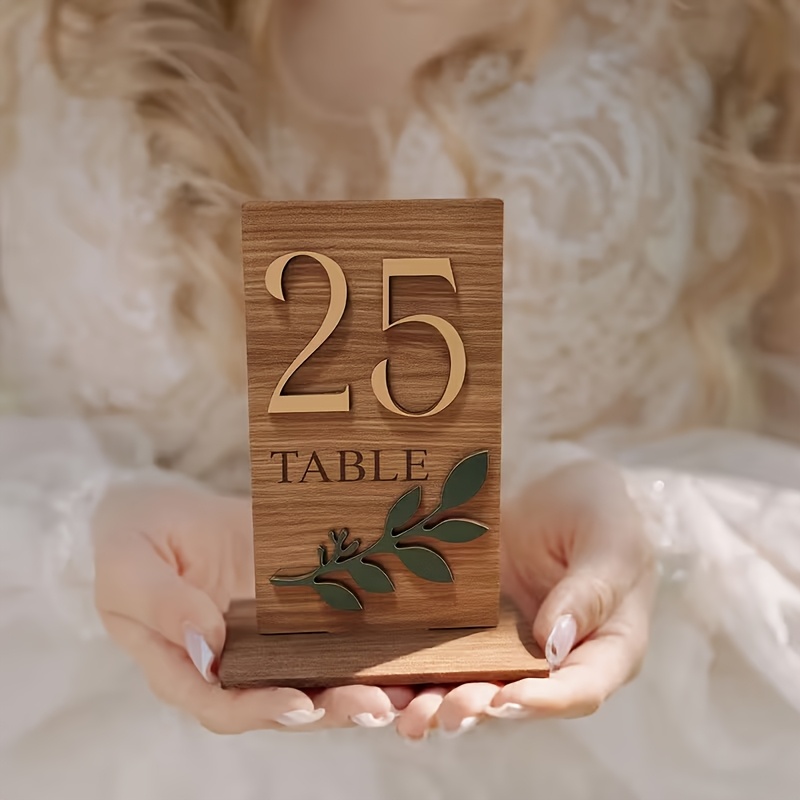 10 wooden table number signs w - Wedding Ceremony Supply review and price