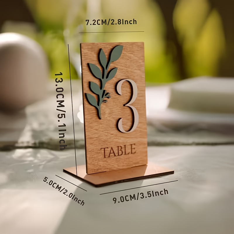 10 wooden table number signs w - Wedding Ceremony Supply review and price