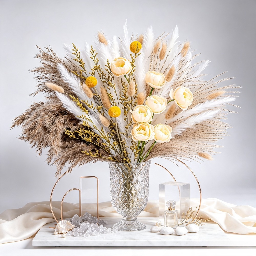 Mixed Dried Flower Bouquet, Pa - Flower Girl Basket review and price