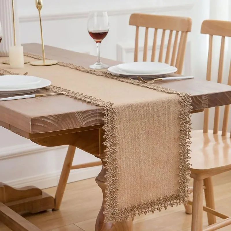 Natural Jute Table Runner with - Wedding Ceremony Supply review and price
