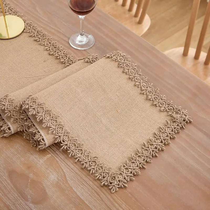 Natural Jute Table Runner with - Wedding Ceremony Supply review and price