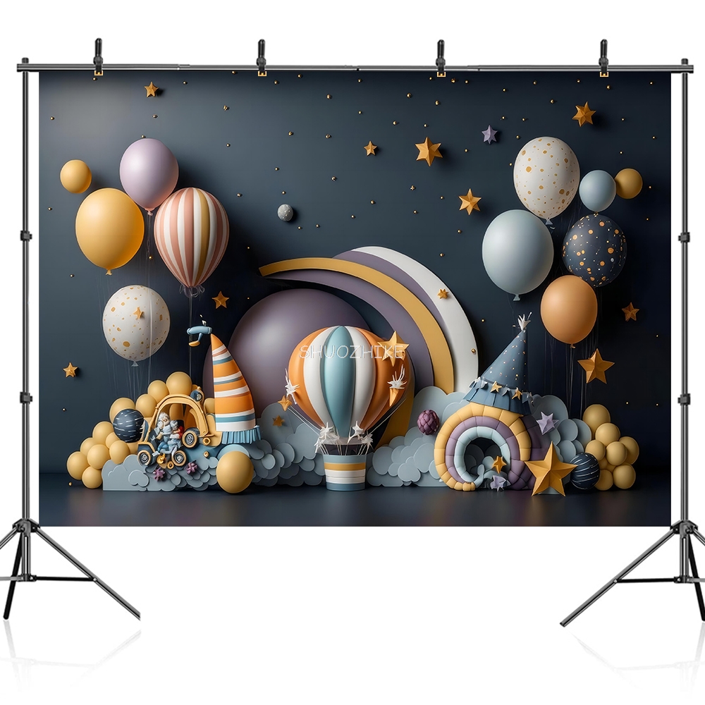 Photography Backdrop 3D Balloo - Wedding Qq review and price