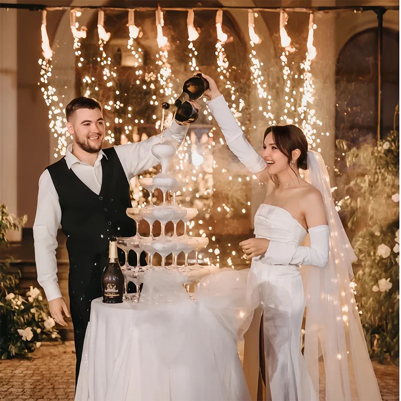 Clear Plastic Champagne Tower  - Champagne Tower Set review and price