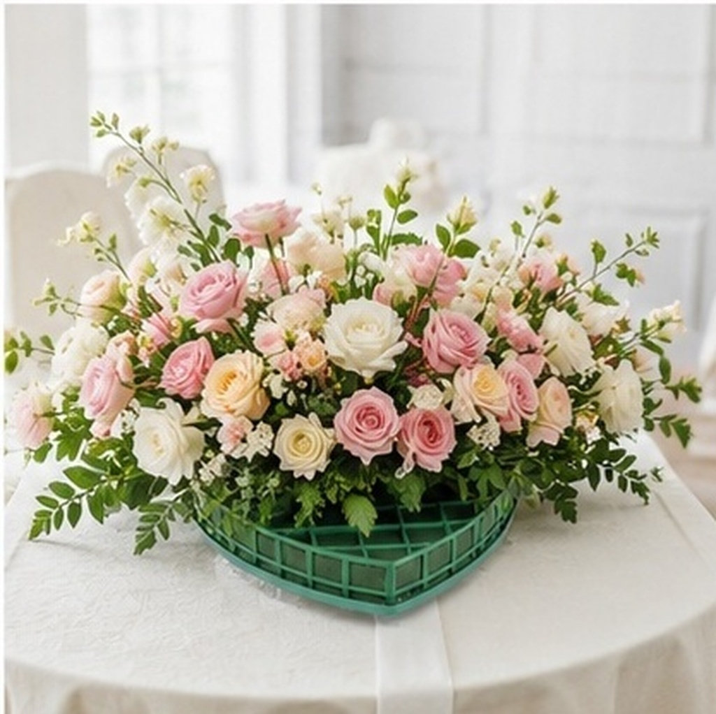 1Set Flower Mud Heart Floral F - Wedding Floral Supply review and price