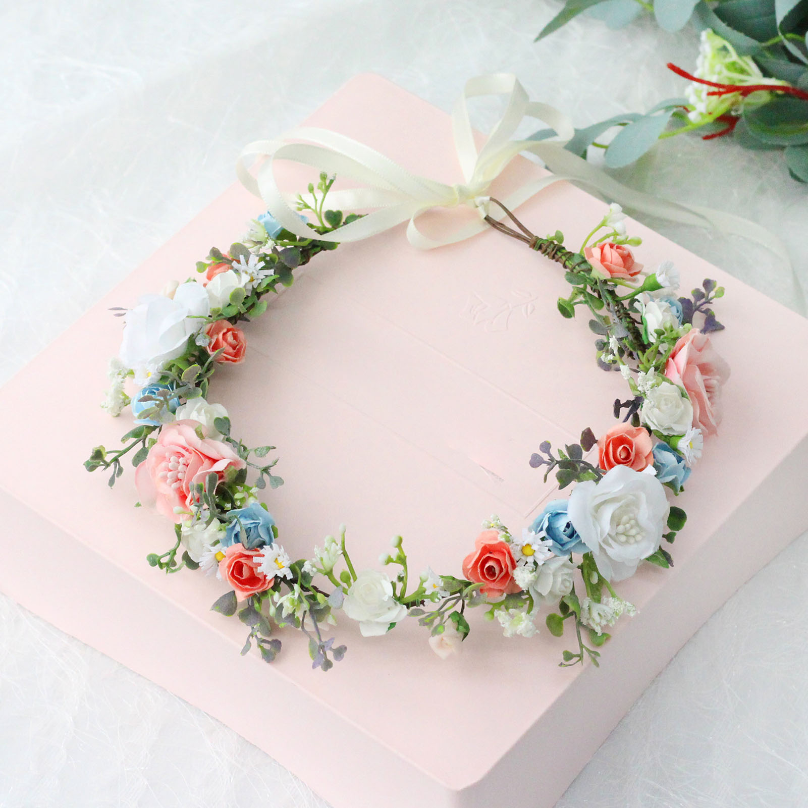Flower Crown Wreath Bride Garl - Wedding Arch Flower review and price