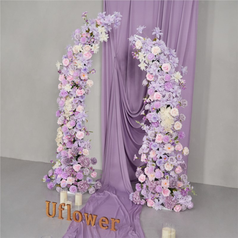5D Uflower Purple Pink Lilies  - Wedding Arch Flower review and price