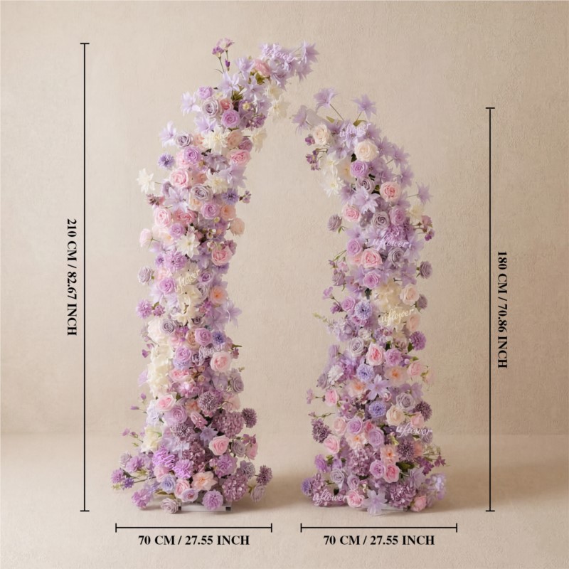 5D Uflower Purple Pink Lilies  - Wedding Arch Flower review and price