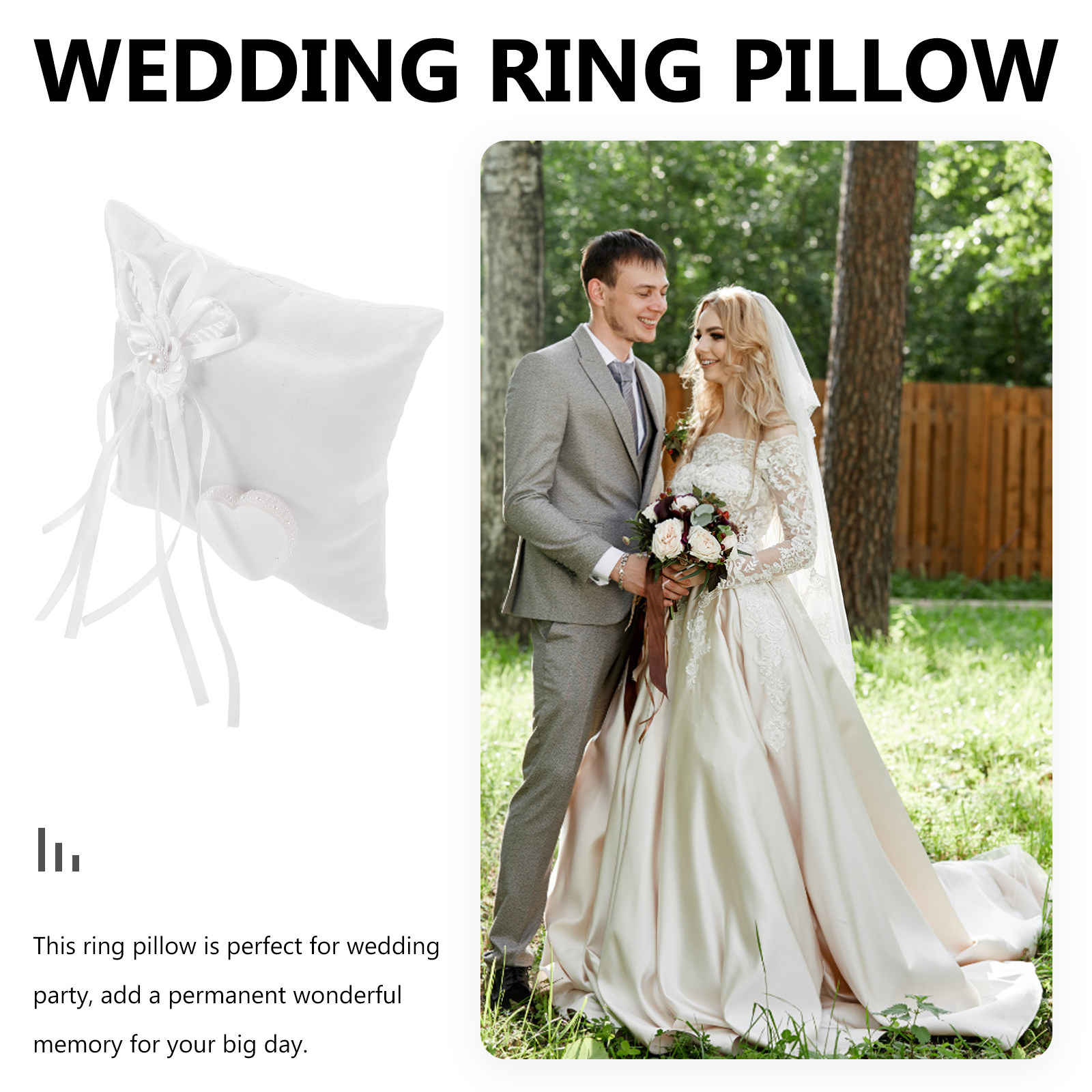 Floral Wedding Pillow Cushion  - Ring Bearer Pillow review and price