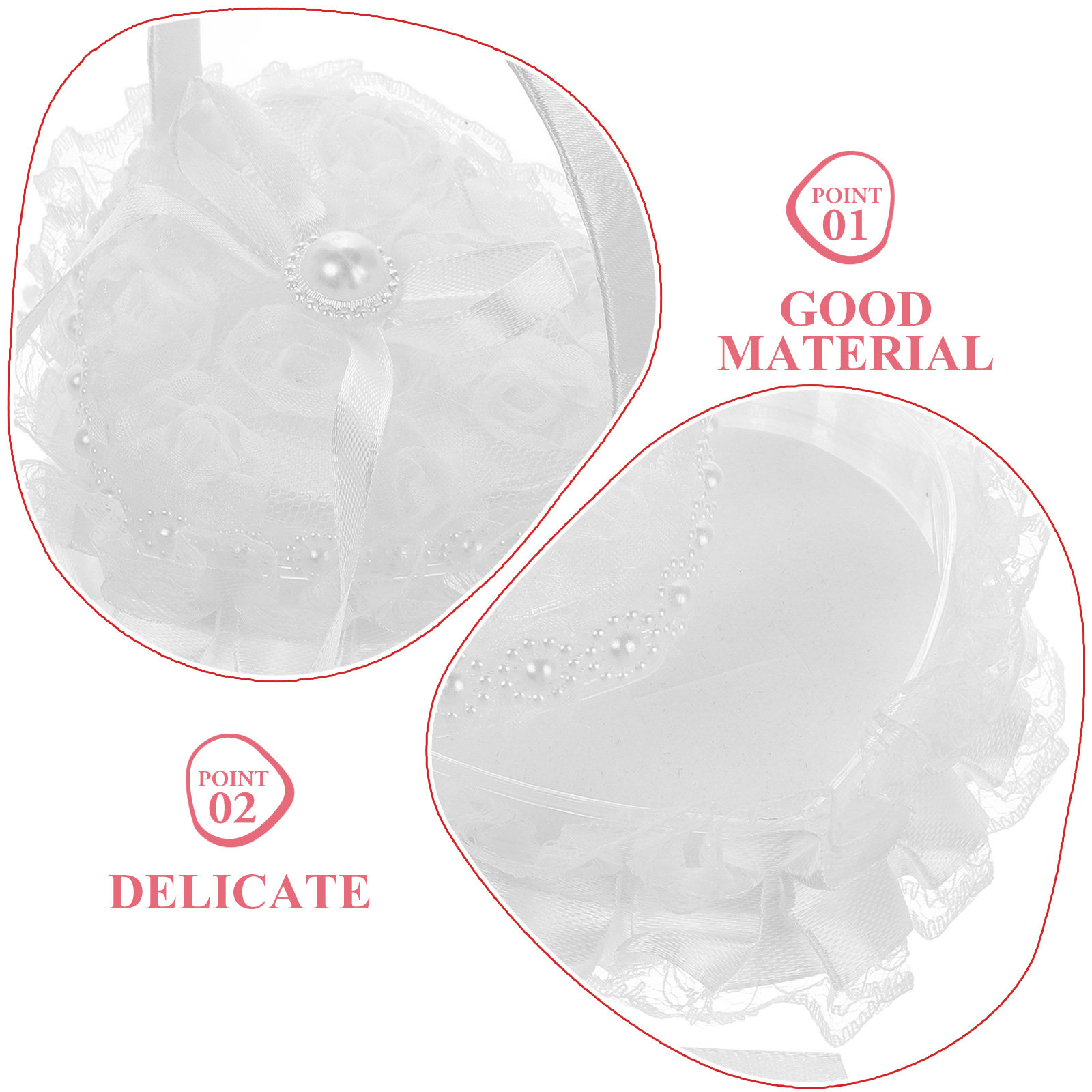 Heart Shape Ring Pillow Delica - Ring Bearer Pillow review and price