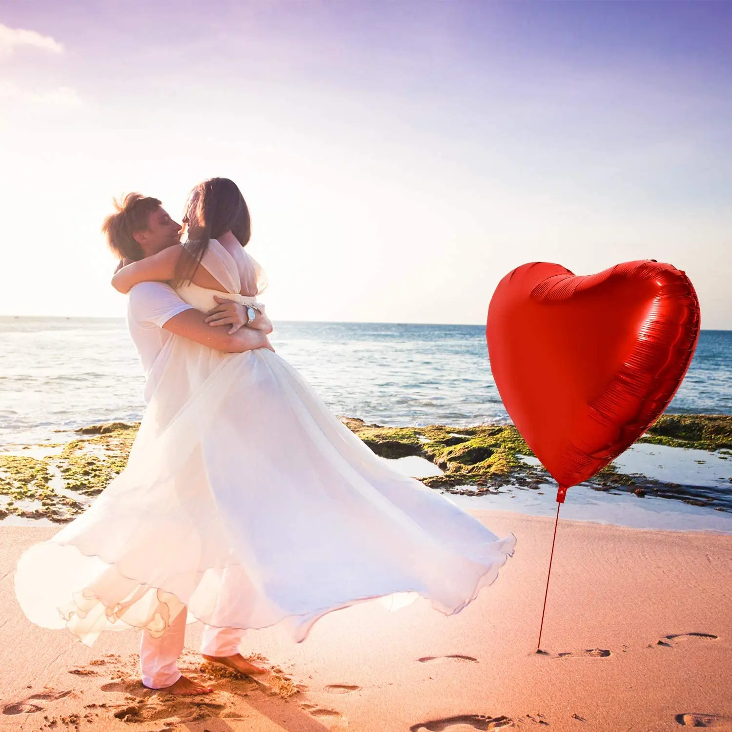 1/2pcs 36 Inches Heart Balloon - Wedding Qq review and price