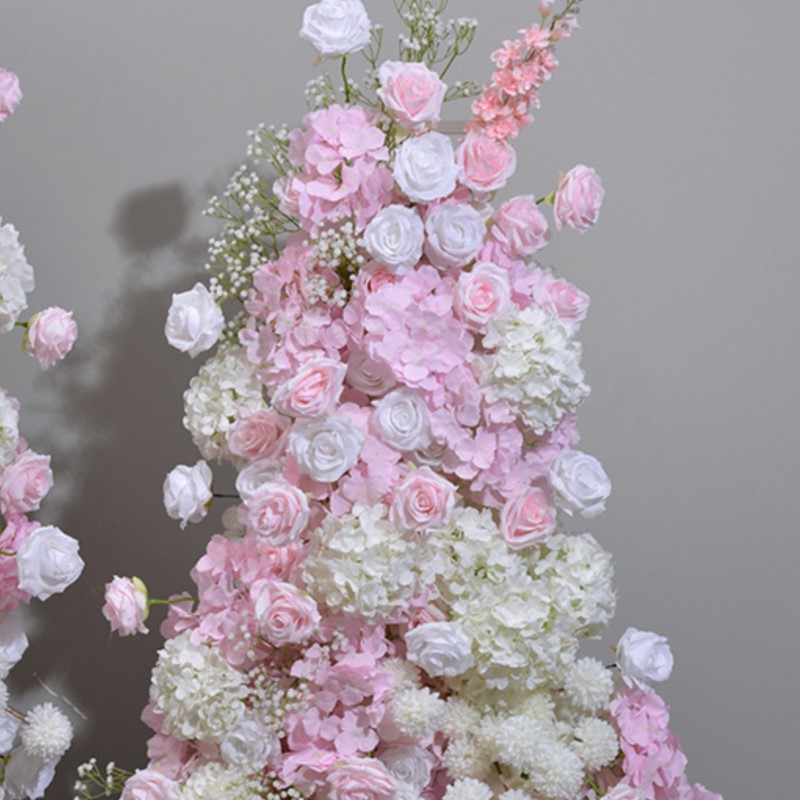Uflower 5D Pink White Rose Bab - Wedding Arch Flower review and price