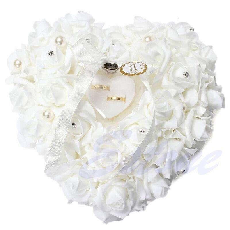 Wedding Ceremony Ivory Satin C - Ring Bearer Pillow review and price
